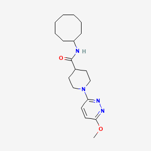 N-cyclooctyl-1-(6-methoxypyridazin-3-yl)piperidine-4-carboxamide