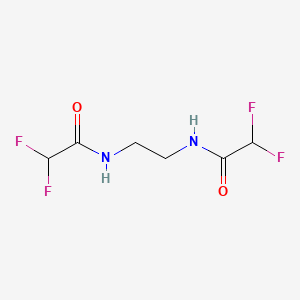 molecular formula C6H8F4N2O2 B10979135 N-[2-(2,2-difluoroacetamido)ethyl]-2,2-difluoroacetamide 