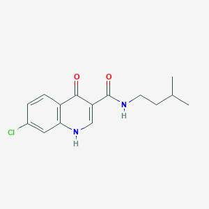 7-chloro-N-(3-methylbutyl)-4-oxo-1,4-dihydroquinoline-3-carboxamide