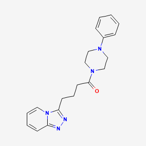 1-(4-Phenylpiperazin-1-yl)-4-([1,2,4]triazolo[4,3-a]pyridin-3-yl)butan-1-one