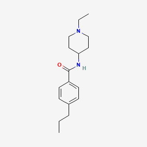 molecular formula C17H26N2O B10979188 N-(1-ethylpiperidin-4-yl)-4-propylbenzamide 