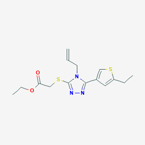 ethyl {[5-(5-ethylthiophen-3-yl)-4-(prop-2-en-1-yl)-4H-1,2,4-triazol-3-yl]sulfanyl}acetate