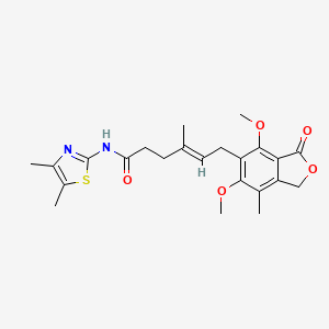 (E)-6-(4,6-dimethoxy-7-methyl-3-oxo-1,3-dihydroisobenzofuran-5-yl)-N-(4,5-dimethylthiazol-2-yl)-4-methylhex-4-enamide