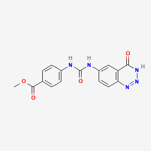 Methyl 4-{[(4-oxo-3,4-dihydro-1,2,3-benzotriazin-6-yl)carbamoyl]amino}benzoate