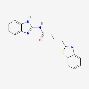 N-(1H-benzimidazol-2-yl)-4-(1,3-benzothiazol-2-yl)butanamide