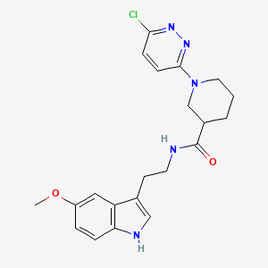 1-(6-chloropyridazin-3-yl)-N-(2-(5-methoxy-1H-indol-3-yl)ethyl)piperidine-3-carboxamide