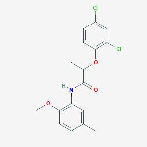 molecular formula C17H17Cl2NO3 B10979316 2-(2,4-dichlorophenoxy)-N-(2-methoxy-5-methylphenyl)propanamide 