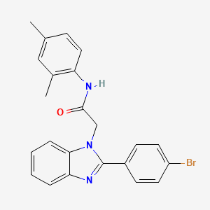 2-[2-(4-bromophenyl)-1H-benzimidazol-1-yl]-N-(2,4-dimethylphenyl)acetamide