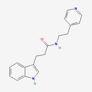 3-(1H-indol-3-yl)-N-(2-(pyridin-4-yl)ethyl)propanamide