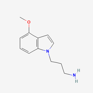 3-(4-methoxy-1H-indol-1-yl)propan-1-amine