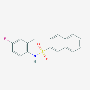 N-(4-fluoro-2-methylphenyl)naphthalene-2-sulfonamide