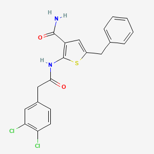 5-Benzyl-2-{[(3,4-dichlorophenyl)acetyl]amino}thiophene-3-carboxamide