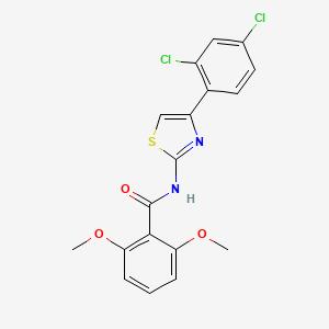 N-[4-(2,4-dichlorophenyl)-1,3-thiazol-2-yl]-2,6-dimethoxybenzamide