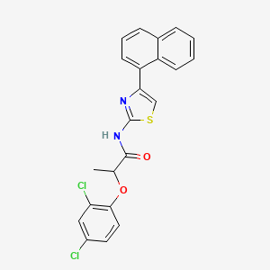 2-(2,4-dichlorophenoxy)-N-[4-(naphthalen-1-yl)-1,3-thiazol-2-yl]propanamide