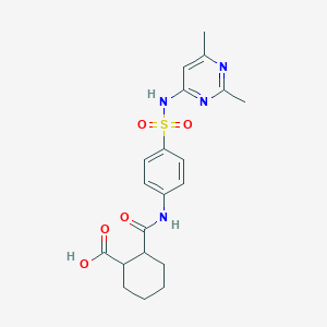 2-({4-[(2,6-Dimethylpyrimidin-4-yl)sulfamoyl]phenyl}carbamoyl)cyclohexanecarboxylic acid