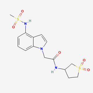 N-(1,1-dioxidotetrahydrothiophen-3-yl)-2-{4-[(methylsulfonyl)amino]-1H-indol-1-yl}acetamide