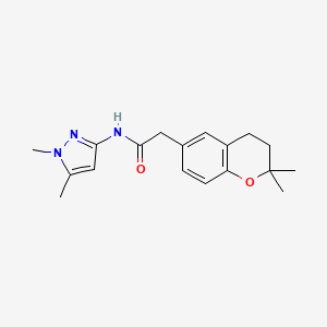 2-(2,2-dimethyl-3,4-dihydro-2H-chromen-6-yl)-N-(1,5-dimethyl-1H-pyrazol-3-yl)acetamide