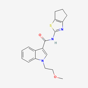 N-(5,6-dihydro-4H-cyclopenta[d][1,3]thiazol-2-yl)-1-(2-methoxyethyl)-1H-indole-3-carboxamide