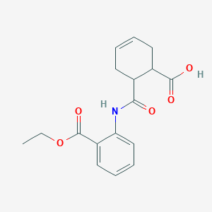 6-{[2-(Ethoxycarbonyl)phenyl]carbamoyl}cyclohex-3-ene-1-carboxylic acid