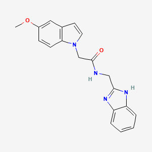 N-(1H-benzimidazol-2-ylmethyl)-2-(5-methoxy-1H-indol-1-yl)acetamide