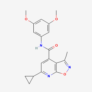 6-cyclopropyl-N-(3,5-dimethoxyphenyl)-3-methyl[1,2]oxazolo[5,4-b]pyridine-4-carboxamide