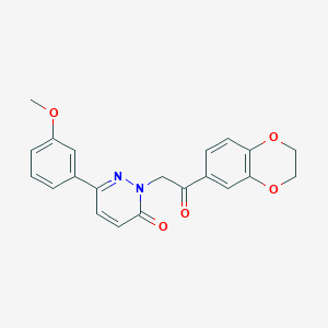 2-[2-(2,3-dihydro-1,4-benzodioxin-6-yl)-2-oxoethyl]-6-(3-methoxyphenyl)pyridazin-3(2H)-one