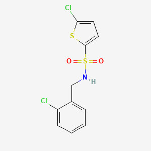 5-chloro-N-[(2-chlorophenyl)methyl]thiophene-2-sulfonamide