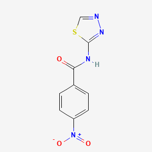 molecular formula C9H6N4O3S B10979499 4-nitro-N-(1,3,4-thiadiazol-2-yl)benzamide 