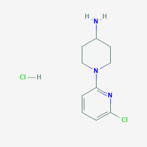 molecular formula C10H15Cl2N3 B109795 4-氨基-1-(6-氯-2-吡啶基)-哌啶盐酸 CAS No. 77145-61-0