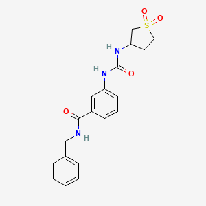 N-benzyl-3-{[(1,1-dioxidotetrahydrothiophen-3-yl)carbamoyl]amino}benzamide