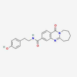 N-[2-(4-hydroxyphenyl)ethyl]-12-oxo-6,7,8,9,10,12-hexahydroazepino[2,1-b]quinazoline-3-carboxamide