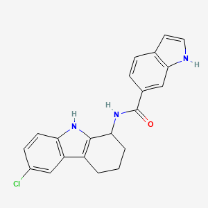 N-(6-Chloro-2,3,4,9-tetrahydro-1H-carbazol-1-YL)-1H-indole-6-carboxamide