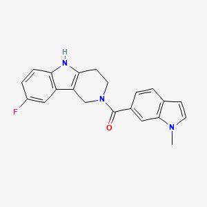 (8-fluoro-1,3,4,5-tetrahydro-2H-pyrido[4,3-b]indol-2-yl)(1-methyl-1H-indol-6-yl)methanone