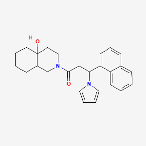 1-(4a-hydroxyoctahydroisoquinolin-2(1H)-yl)-3-(naphthalen-1-yl)-3-(1H-pyrrol-1-yl)propan-1-one