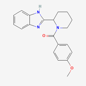 [2-(1H-benzimidazol-2-yl)piperidin-1-yl](4-methoxyphenyl)methanone