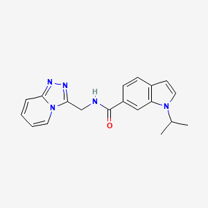 N-([1,2,4]triazolo[4,3-a]pyridin-3-ylmethyl)-1-isopropyl-1H-indole-6-carboxamide