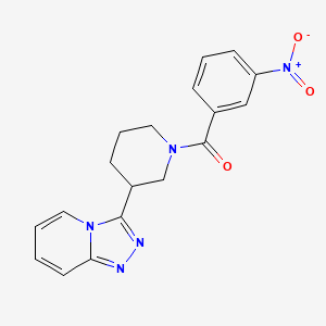 (3-Nitrophenyl)[3-([1,2,4]triazolo[4,3-a]pyridin-3-yl)piperidin-1-yl]methanone