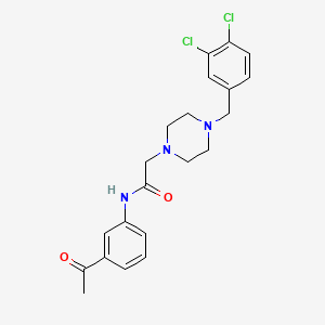 N-(3-acetylphenyl)-2-[4-(3,4-dichlorobenzyl)piperazin-1-yl]acetamide