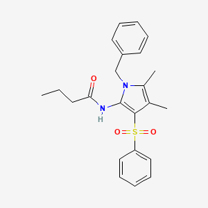 N-[1-benzyl-4,5-dimethyl-3-(phenylsulfonyl)-1H-pyrrol-2-yl]butanamide