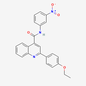 molecular formula C24H19N3O4 B10979699 2-(4-ethoxyphenyl)-N-(3-nitrophenyl)quinoline-4-carboxamide 