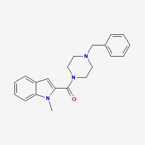 (4-benzylpiperazin-1-yl)(1-methyl-1H-indol-2-yl)methanone