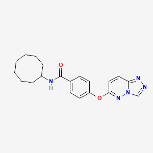 N-cyclooctyl-4-([1,2,4]triazolo[4,3-b]pyridazin-6-yloxy)benzamide