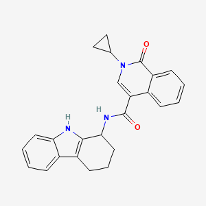 2-cyclopropyl-1-oxo-N-(2,3,4,9-tetrahydro-1H-carbazol-1-yl)-1,2-dihydro-4-isoquinolinecarboxamide