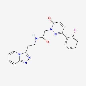 2-[3-(2-fluorophenyl)-6-oxopyridazin-1(6H)-yl]-N-[2-([1,2,4]triazolo[4,3-a]pyridin-3-yl)ethyl]acetamide