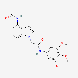 2-[4-(acetylamino)-1H-indol-1-yl]-N-(3,4,5-trimethoxyphenyl)acetamide