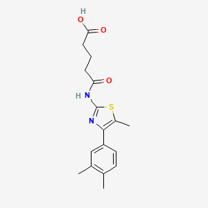 5-{[4-(3,4-Dimethylphenyl)-5-methyl-1,3-thiazol-2-yl]amino}-5-oxopentanoic acid