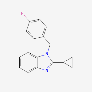 2-cyclopropyl-1-(4-fluorobenzyl)-1H-benzimidazole