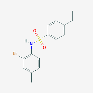 N-(2-bromo-4-methylphenyl)-4-ethylbenzenesulfonamide