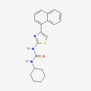 1-Cyclohexyl-3-[4-(naphthalen-1-yl)-1,3-thiazol-2-yl]urea