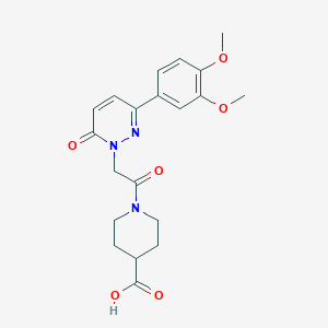 1-{[3-(3,4-dimethoxyphenyl)-6-oxopyridazin-1(6H)-yl]acetyl}piperidine-4-carboxylic acid